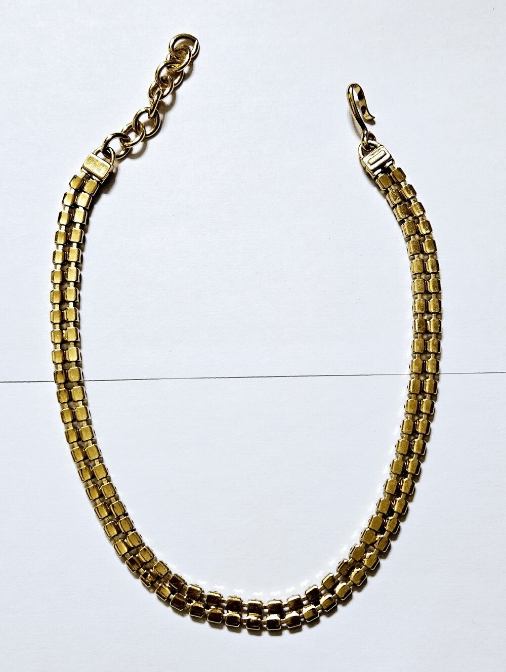 Vintage © Monet Double-Strand Rhinestone Choker Necklace - Picture 9 of 10